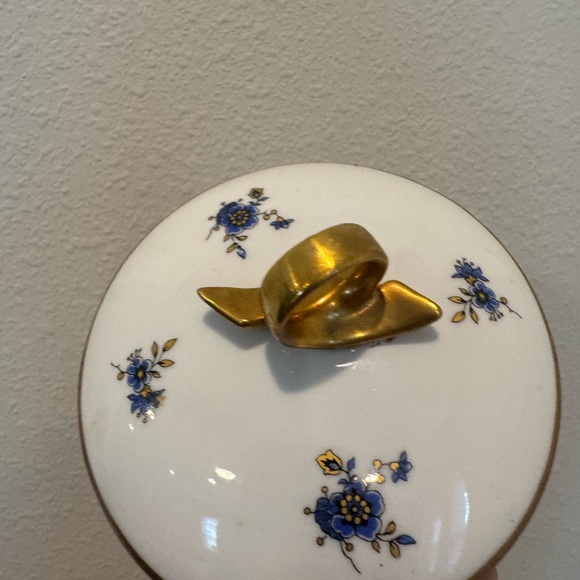 Gerold Porzellan Bavaria Elegant White and Gold Floral Trinket Box / Sugar Bowl - Picture 5 of 11